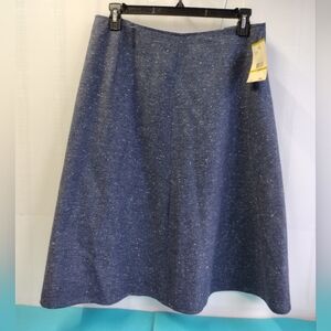 Jones New York A-Line Midi Skirt Lined Wool Blend Size 14P